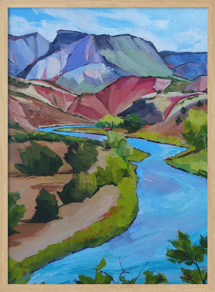 New Mexico River - Stretched Canvas, Poster or Fine Art Print I Heart Wall Art