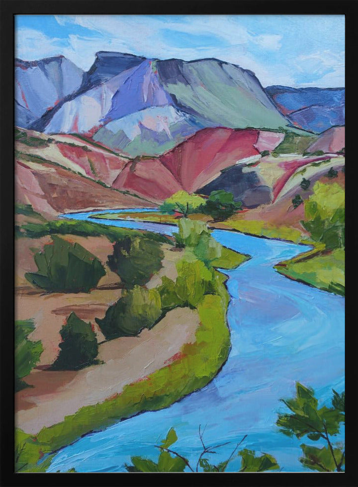 New Mexico River - Stretched Canvas, Poster or Fine Art Print I Heart Wall Art