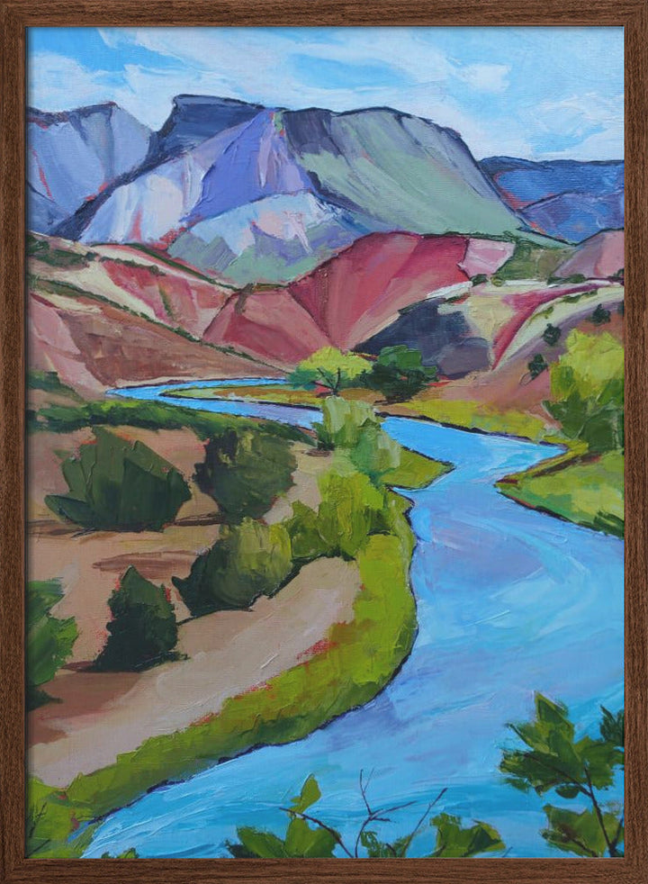 New Mexico River - Stretched Canvas, Poster or Fine Art Print I Heart Wall Art