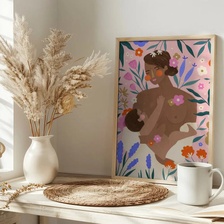 New Mum - Stretched Canvas, Poster or Fine Art Print I Heart Wall Art