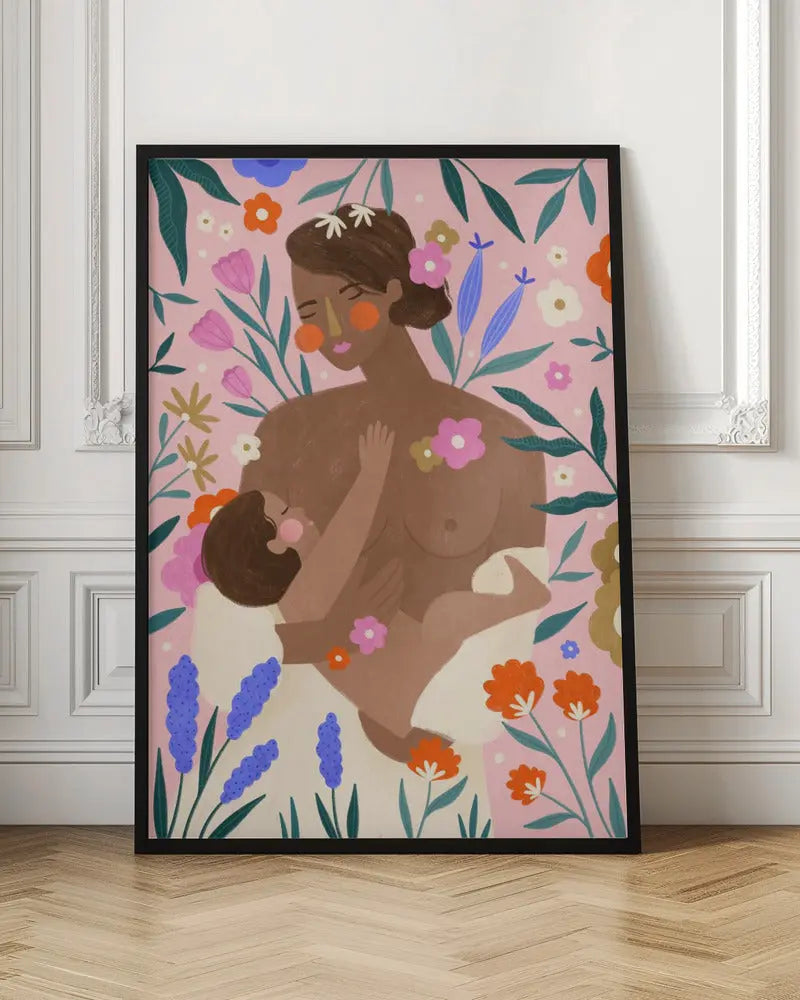 New Mum - Stretched Canvas, Poster or Fine Art Print I Heart Wall Art