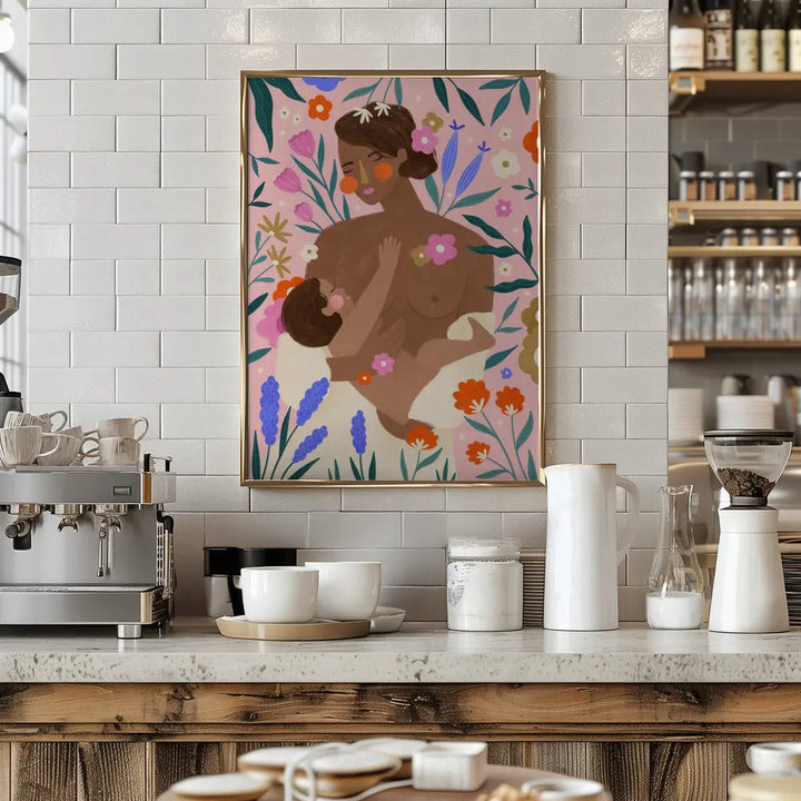 New Mum - Stretched Canvas, Poster or Fine Art Print I Heart Wall Art