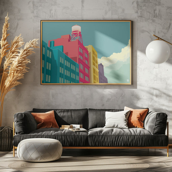 New York East 10th street - Stretched Canvas, Poster or Fine Art Print I Heart Wall Art