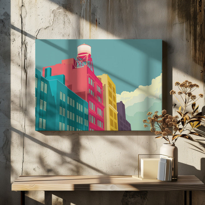 New York East 10th street - Stretched Canvas, Poster or Fine Art Print I Heart Wall Art