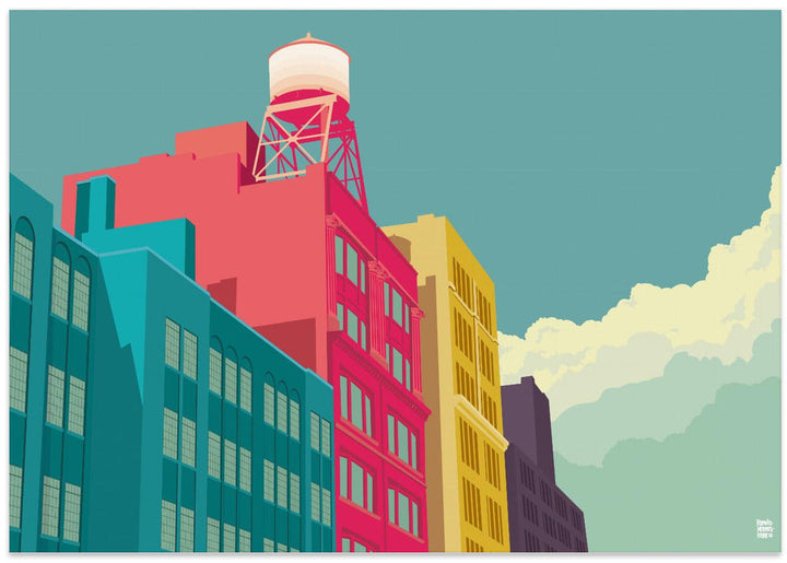 New York East 10th street - Stretched Canvas, Poster or Fine Art Print I Heart Wall Art