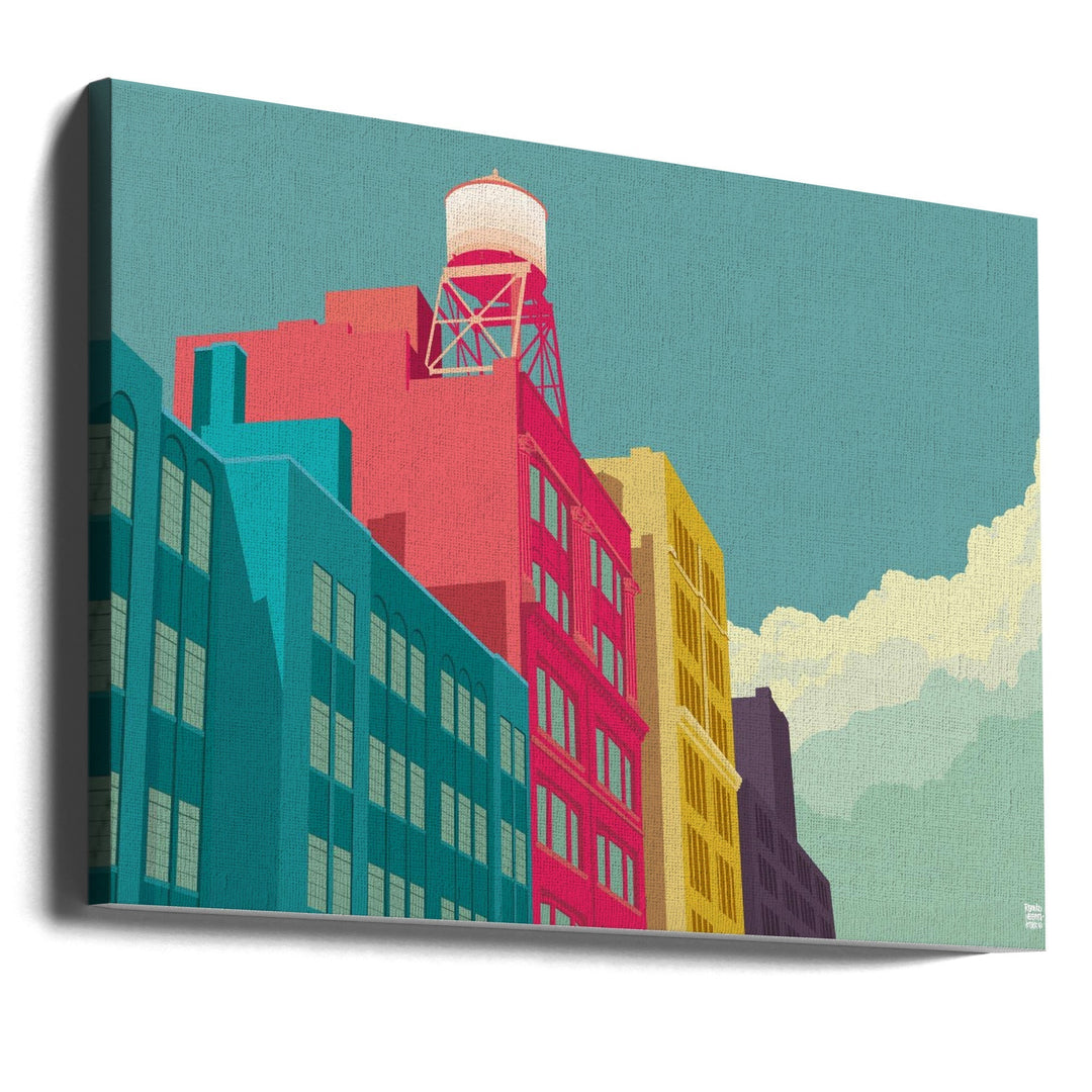 New York East 10th street - Stretched Canvas, Poster or Fine Art Print I Heart Wall Art