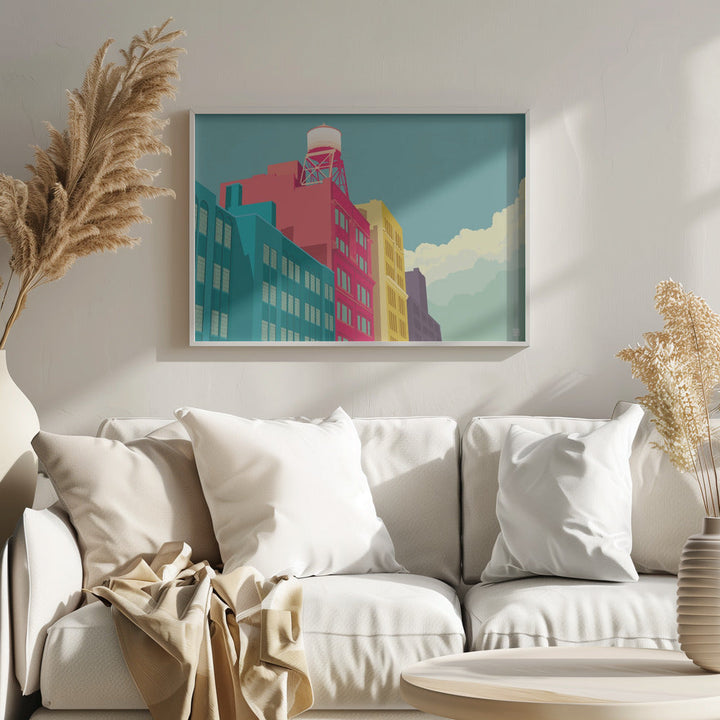 New York East 10th street - Stretched Canvas, Poster or Fine Art Print I Heart Wall Art