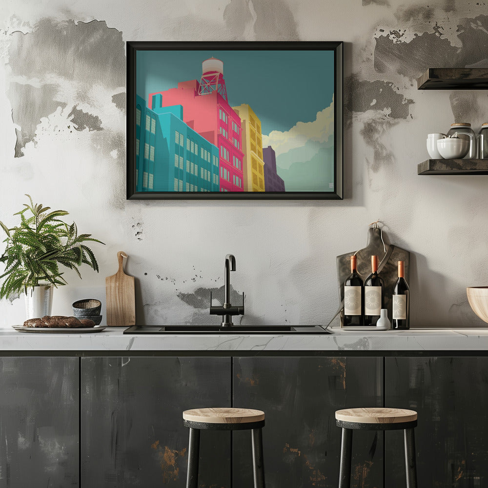New York East 10th street - Stretched Canvas, Poster or Fine Art Print I Heart Wall Art