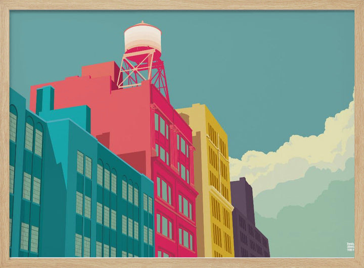 New York East 10th street - Stretched Canvas, Poster or Fine Art Print I Heart Wall Art