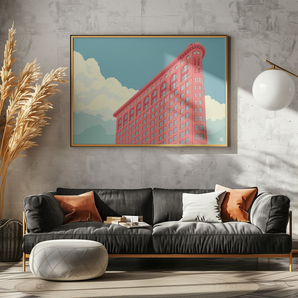 New York Flatiron Building - Stretched Canvas, Poster or Fine Art Print I Heart Wall Art