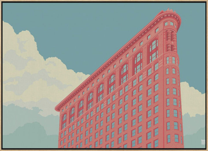 New York Flatiron Building - Stretched Canvas, Poster or Fine Art Print I Heart Wall Art
