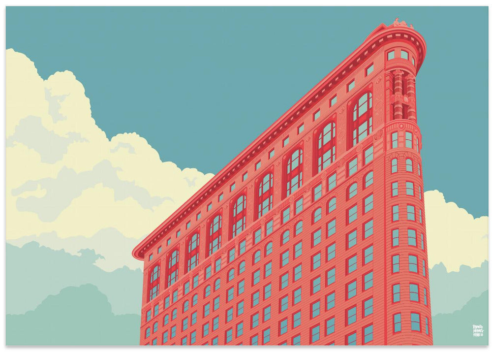New York Flatiron Building - Stretched Canvas, Poster or Fine Art Print I Heart Wall Art