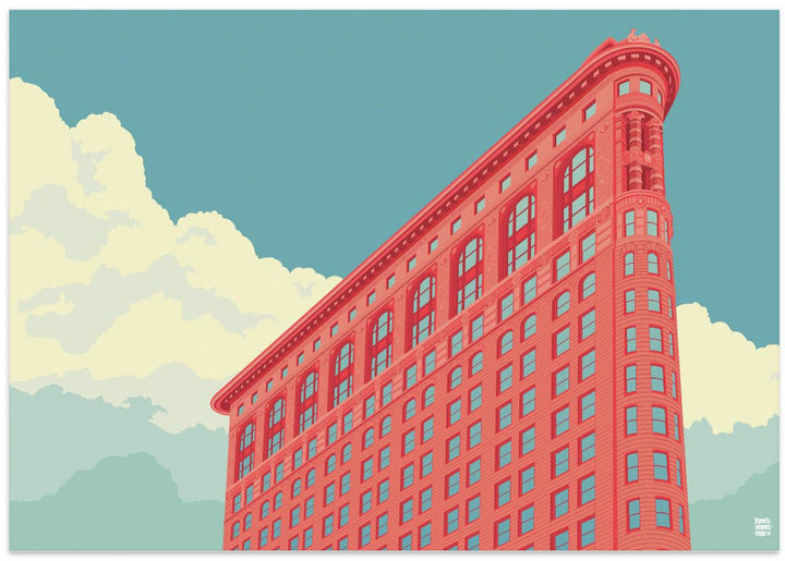 New York Flatiron Building - Stretched Canvas, Poster or Fine Art Print I Heart Wall Art