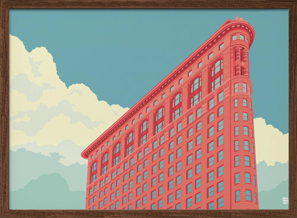 New York Flatiron Building - Stretched Canvas, Poster or Fine Art Print I Heart Wall Art
