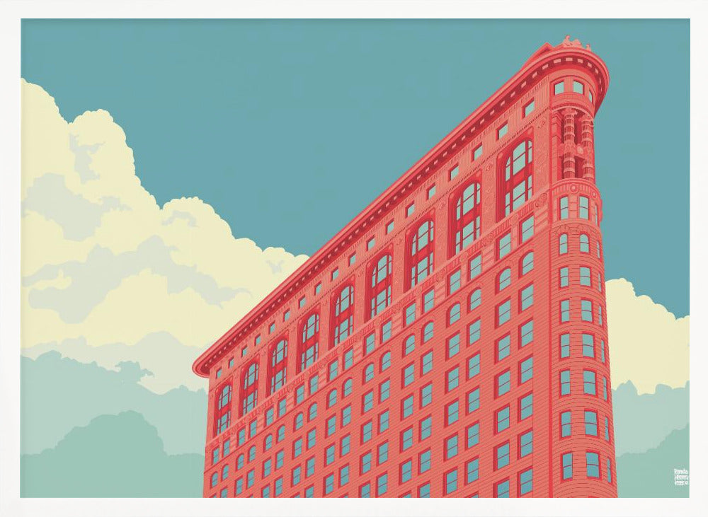 New York Flatiron Building - Stretched Canvas, Poster or Fine Art Print I Heart Wall Art
