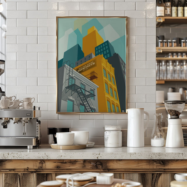 New York Tribeca - Stretched Canvas, Poster or Fine Art Print I Heart Wall Art