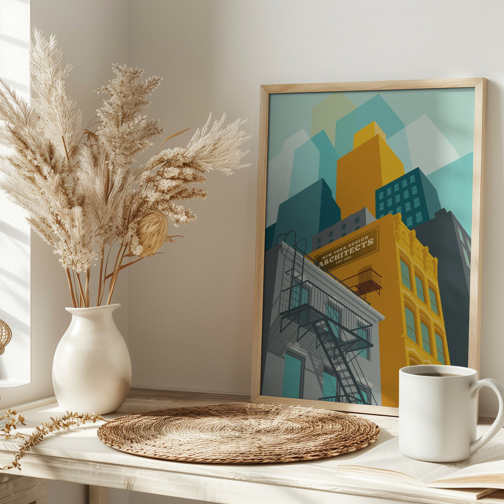 New York Tribeca - Stretched Canvas, Poster or Fine Art Print I Heart Wall Art