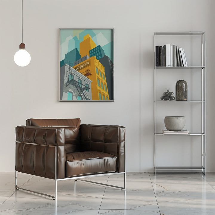 New York Tribeca - Stretched Canvas, Poster or Fine Art Print I Heart Wall Art