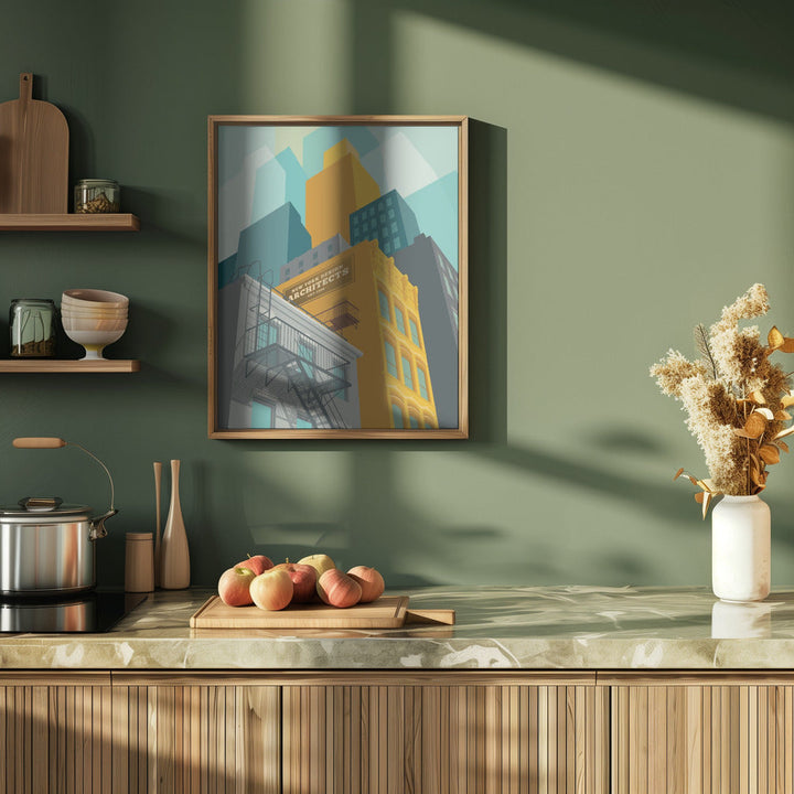 New York Tribeca - Stretched Canvas, Poster or Fine Art Print I Heart Wall Art