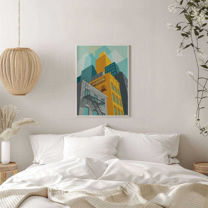 New York Tribeca - Stretched Canvas, Poster or Fine Art Print I Heart Wall Art