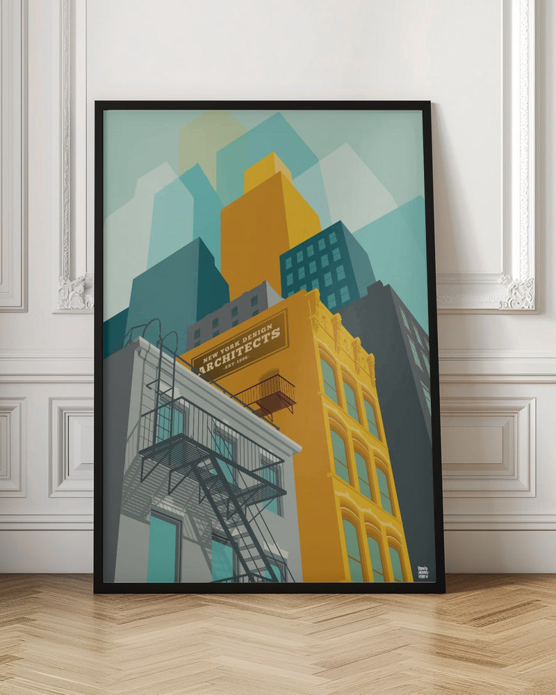 New York Tribeca - Stretched Canvas, Poster or Fine Art Print I Heart Wall Art