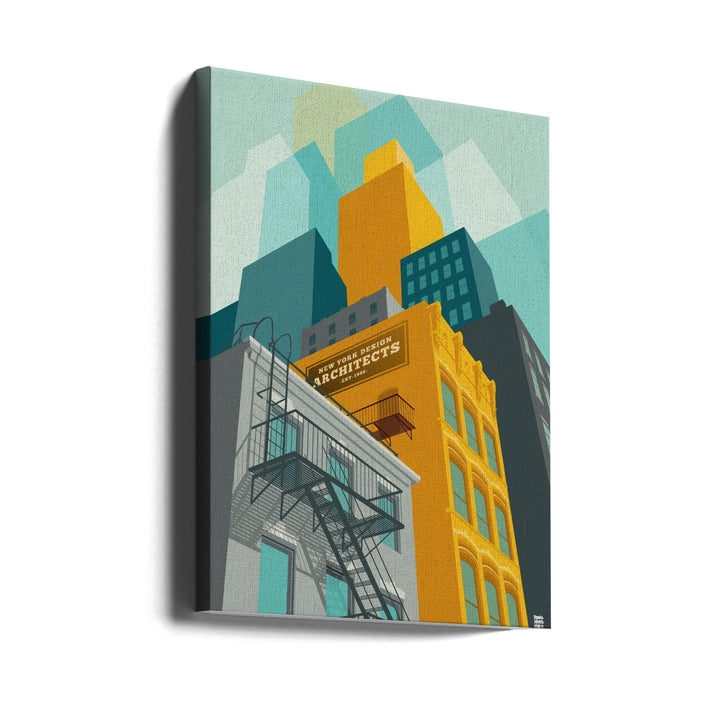 New York Tribeca - Stretched Canvas, Poster or Fine Art Print I Heart Wall Art