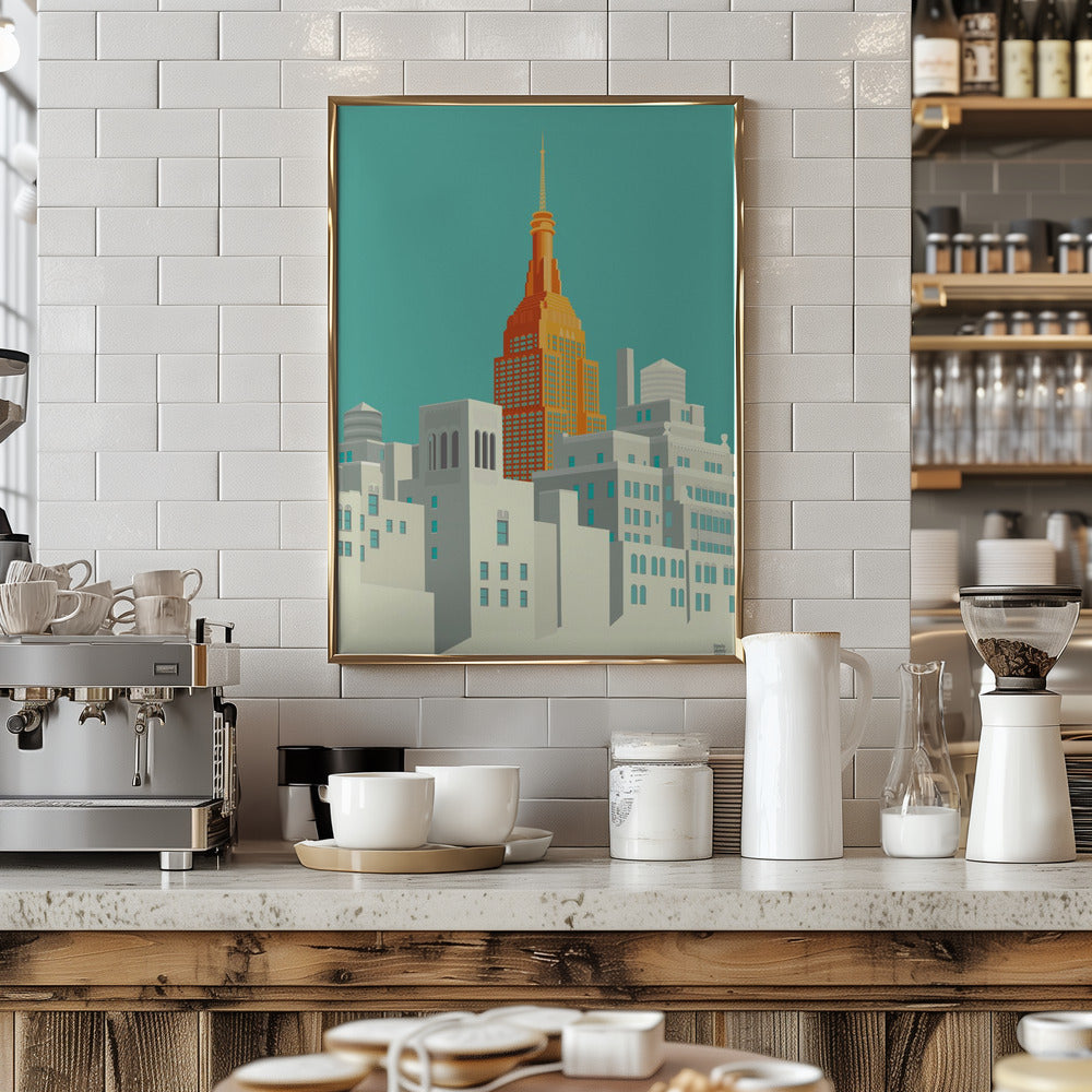New York View from the highline - Stretched Canvas, Poster or Fine Art Print I Heart Wall Art