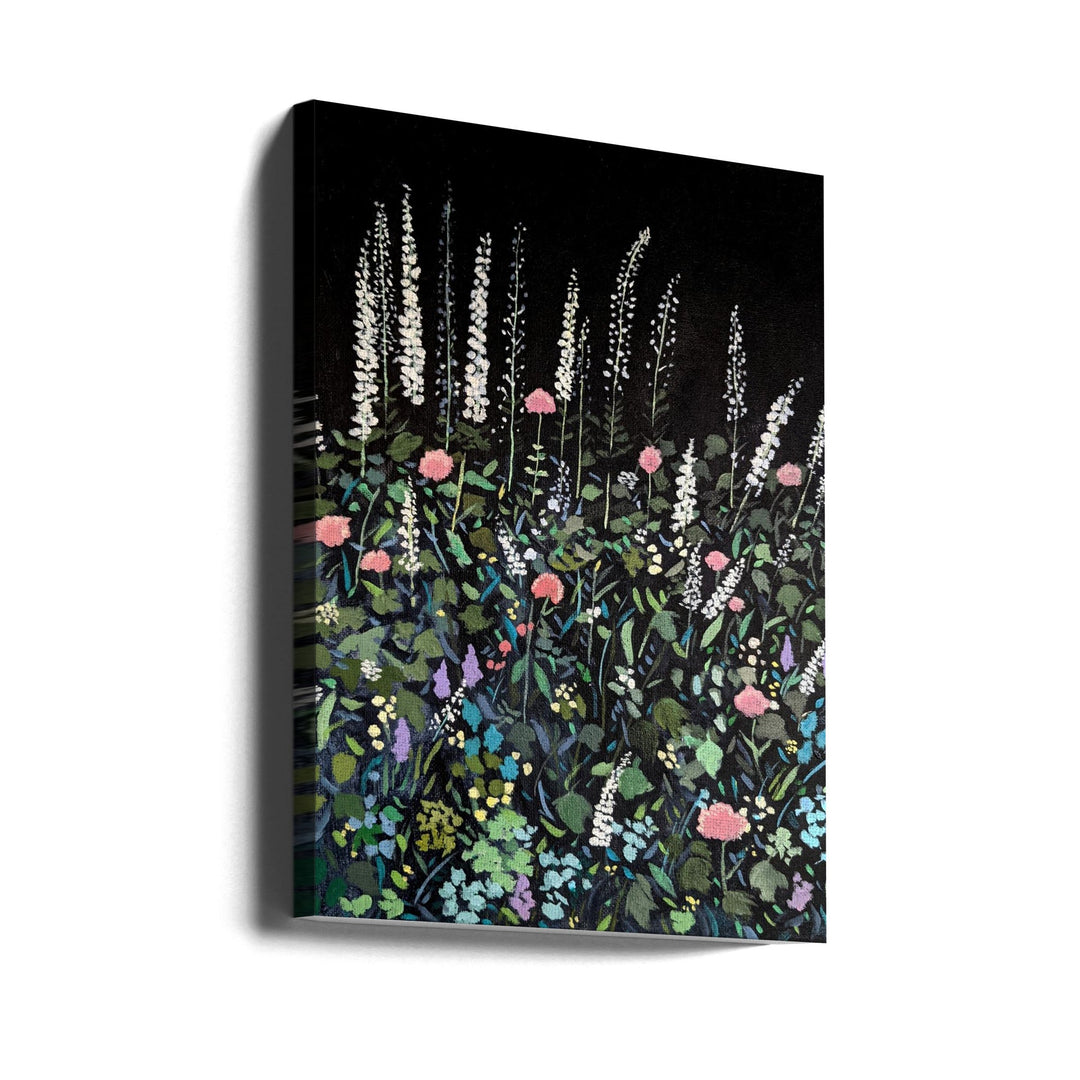 Night Garden - Stretched Canvas, Poster or Fine Art Print I Heart Wall Art