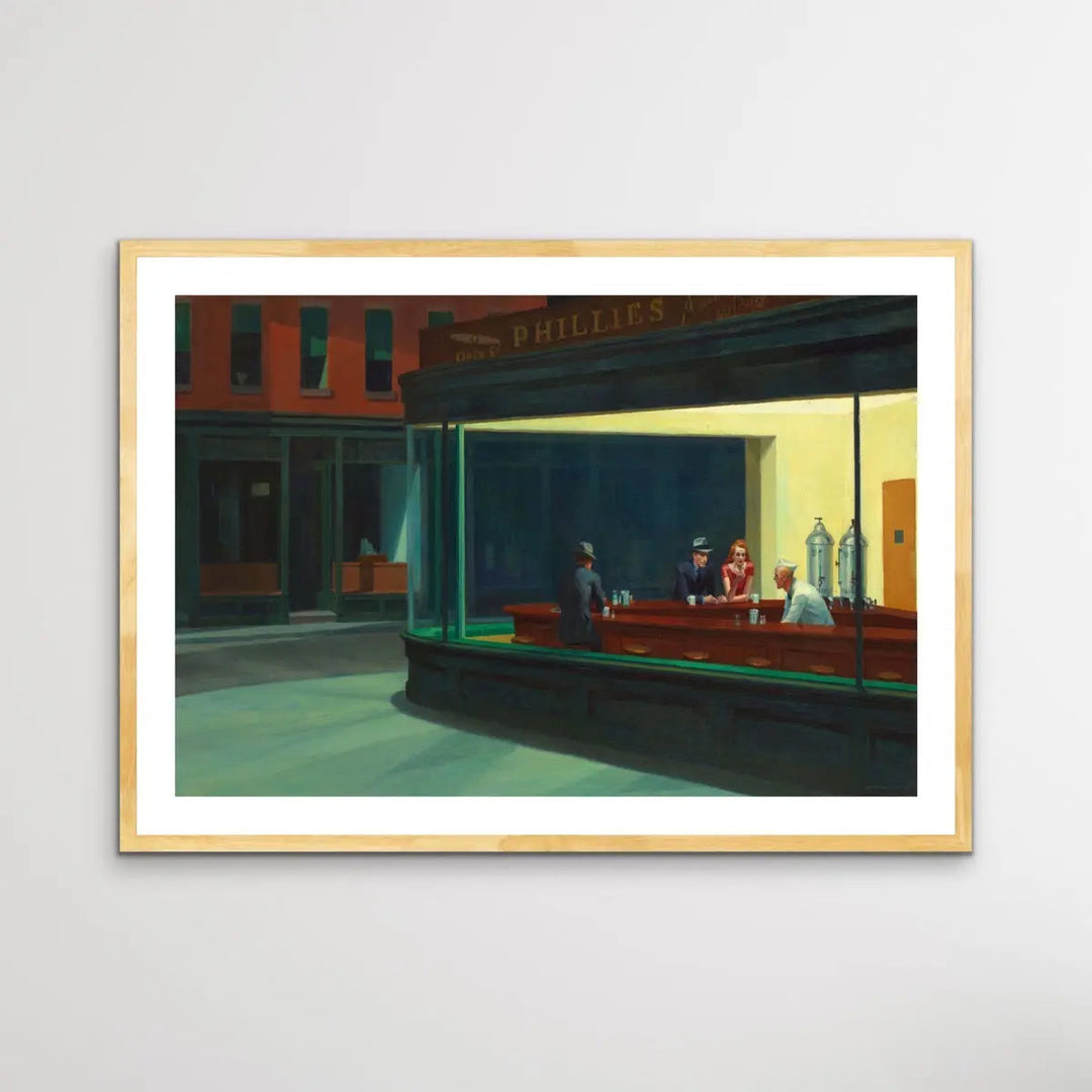 Nighthawks 1942 by Edward Hopper - Mid Century Art Print - I Heart Wall Art