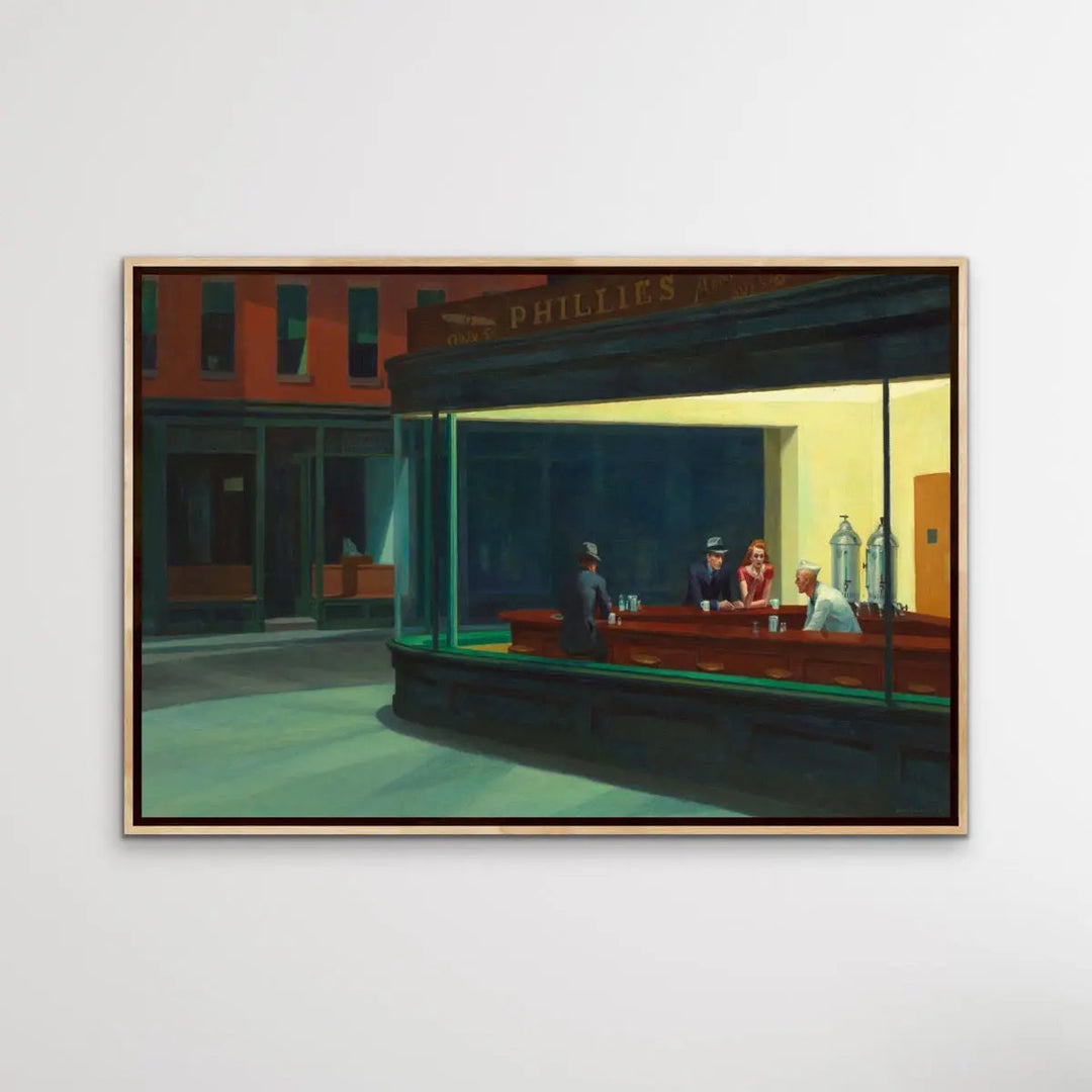 Nighthawks 1942 by Edward Hopper - Mid Century Art Print - I Heart Wall Art