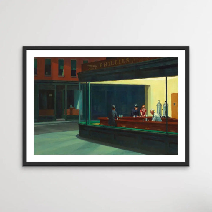 Nighthawks 1942 by Edward Hopper - Mid Century Art Print - I Heart Wall Art