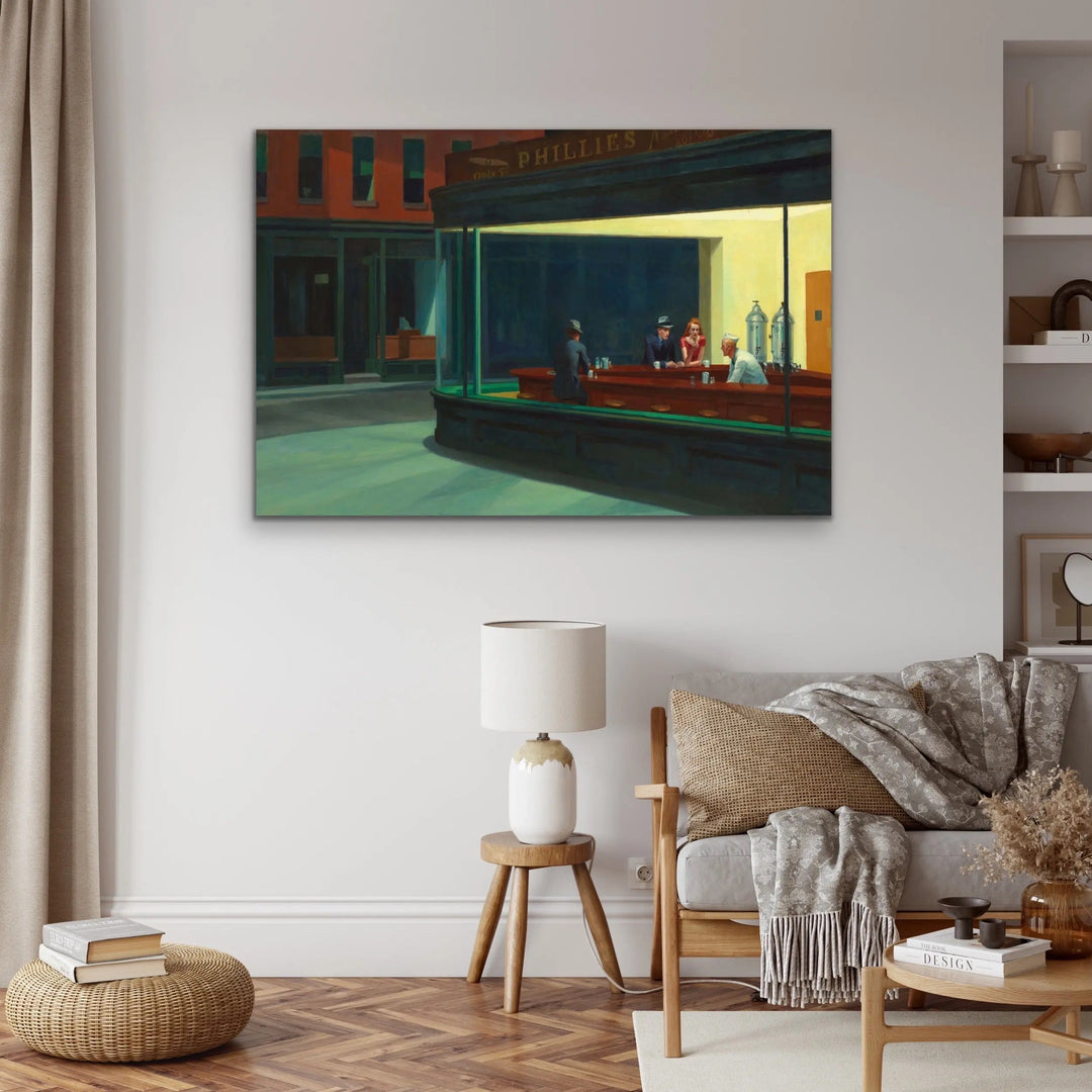 Nighthawks 1942 by Edward Hopper - Mid Century Art Print - I Heart Wall Art