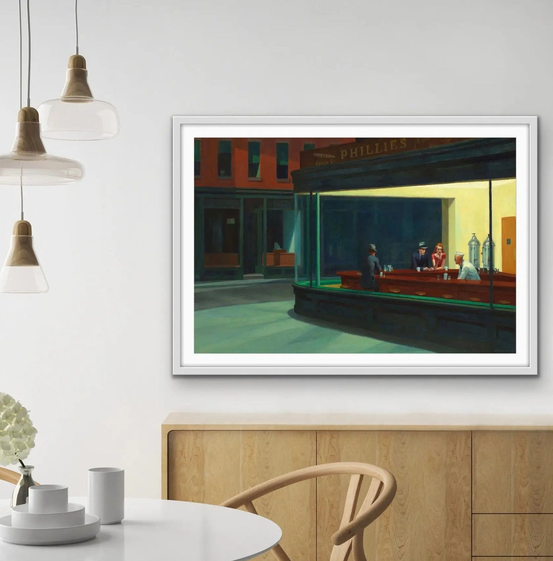 Nighthawks 1942 by Edward Hopper - Mid Century Art Print - I Heart Wall Art