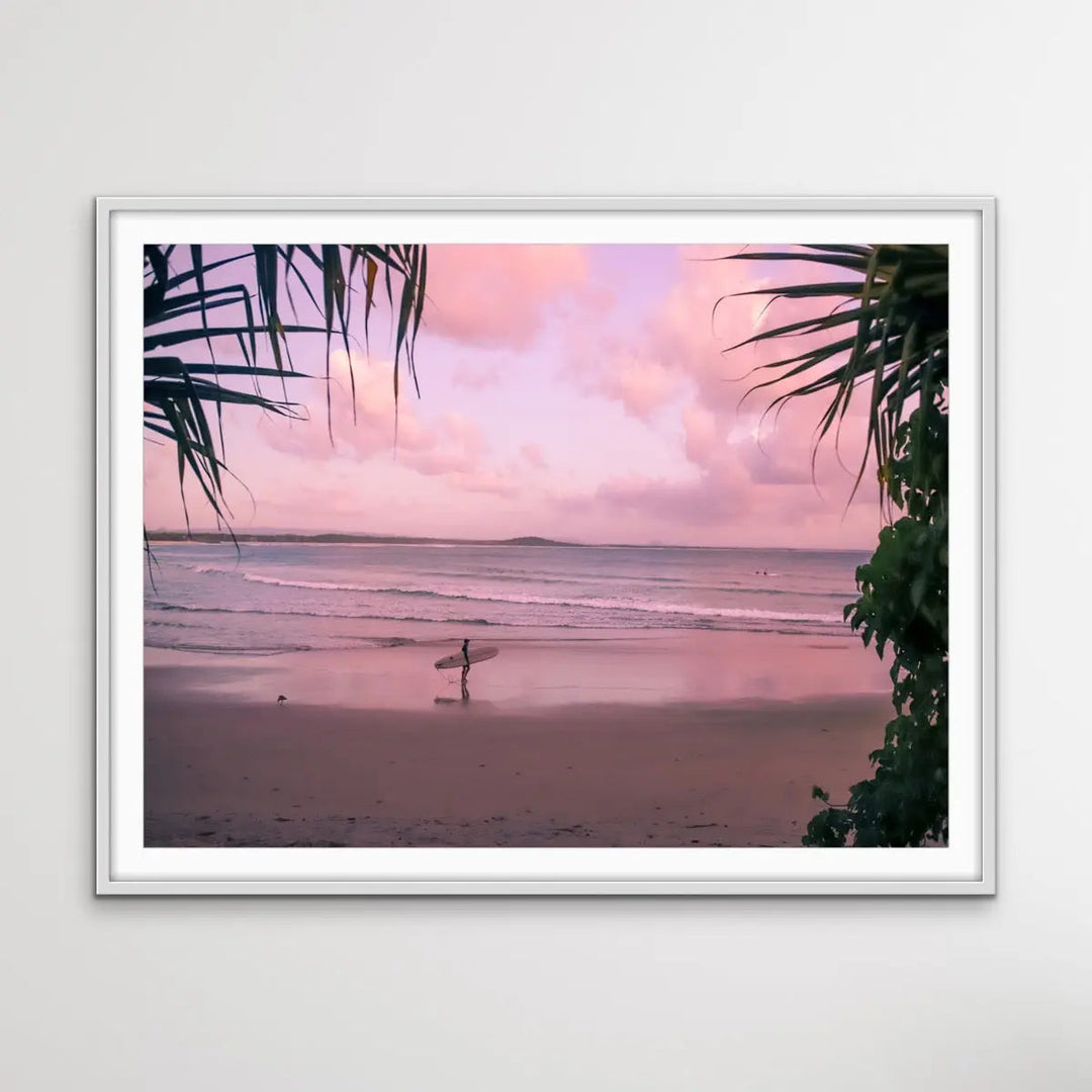 Noosa Dawn - Sunshine Coast Queensland Surfer Noosa Beach Photographic Canvas Art Print - I Heart Wall Art