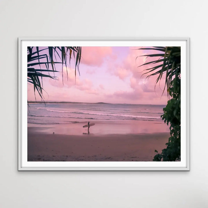 Noosa Dawn - Sunshine Coast Queensland Surfer Noosa Beach Photographic Canvas Art Print - I Heart Wall Art