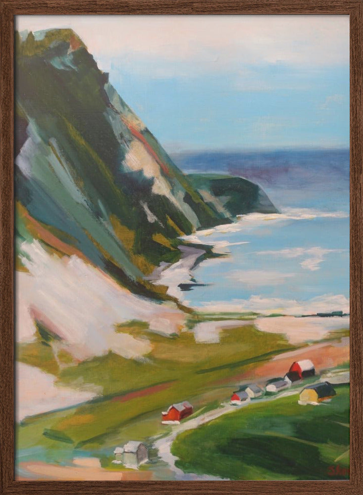 Norwegian Town - Stretched Canvas, Poster or Fine Art Print I Heart Wall Art