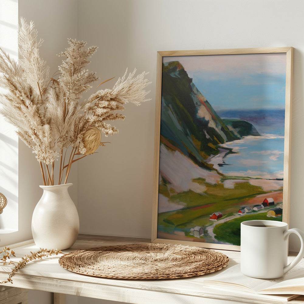 Norwegian Town - Stretched Canvas, Poster or Fine Art Print I Heart Wall Art