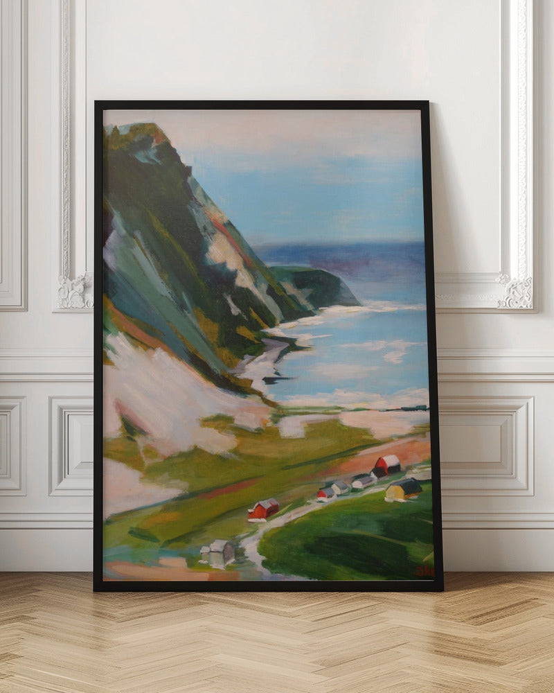 Norwegian Town - Stretched Canvas, Poster or Fine Art Print I Heart Wall Art