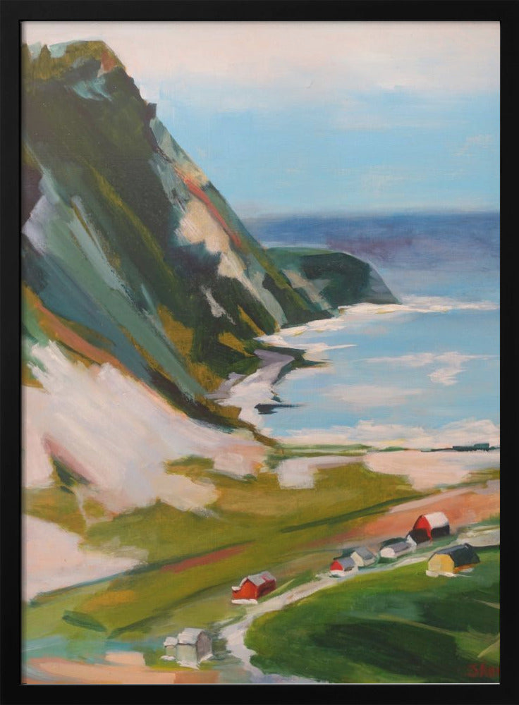 Norwegian Town - Stretched Canvas, Poster or Fine Art Print I Heart Wall Art