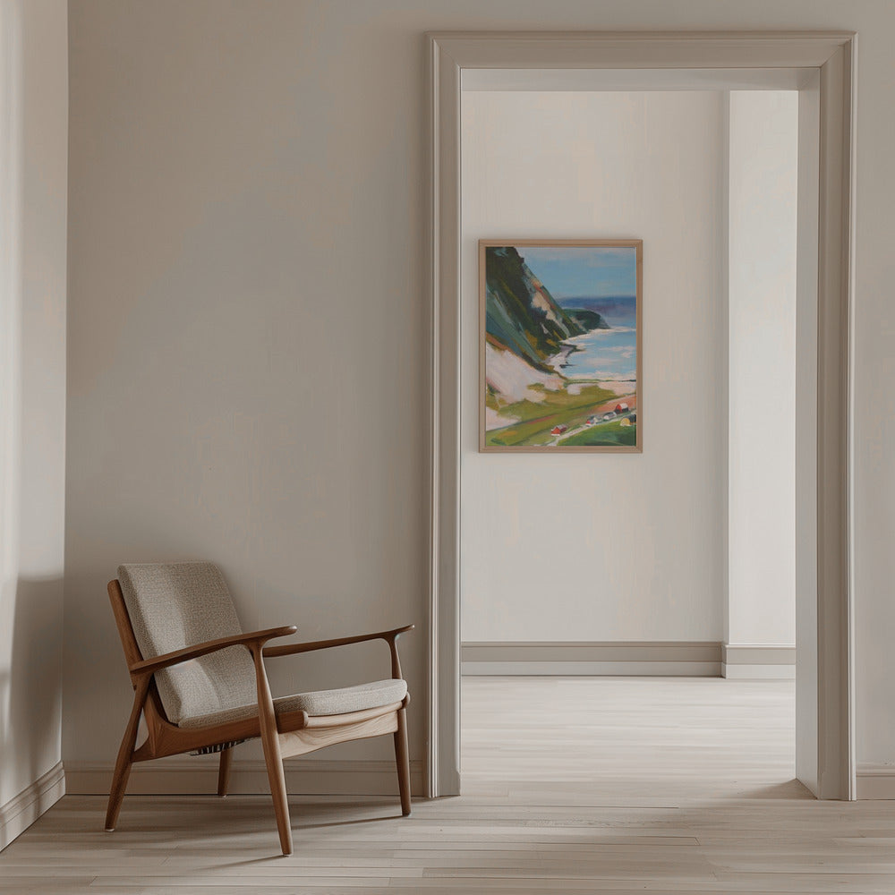 Norwegian Town - Stretched Canvas, Poster or Fine Art Print I Heart Wall Art