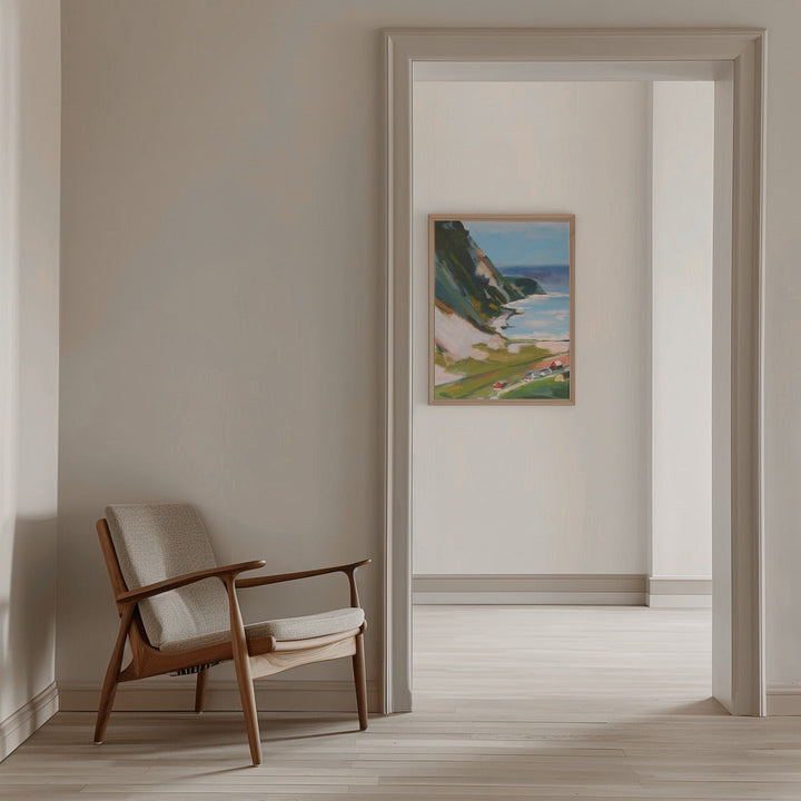 Norwegian Town - Stretched Canvas, Poster or Fine Art Print I Heart Wall Art