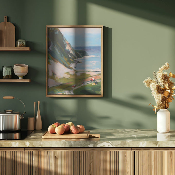 Norwegian Town - Stretched Canvas, Poster or Fine Art Print I Heart Wall Art