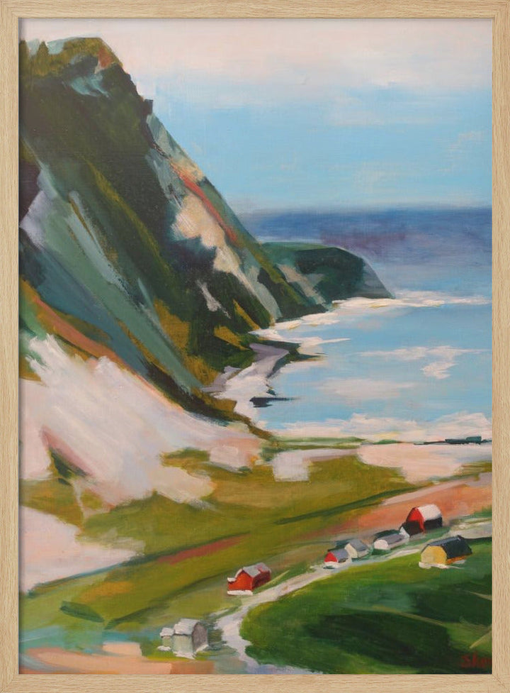 Norwegian Town - Stretched Canvas, Poster or Fine Art Print I Heart Wall Art