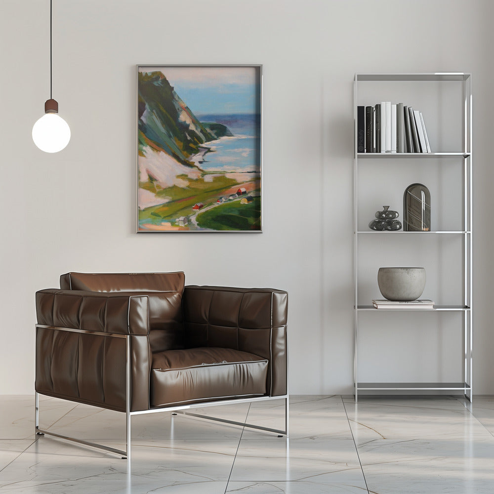 Norwegian Town - Stretched Canvas, Poster or Fine Art Print I Heart Wall Art