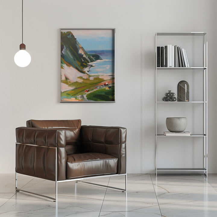 Norwegian Town - Stretched Canvas, Poster or Fine Art Print I Heart Wall Art