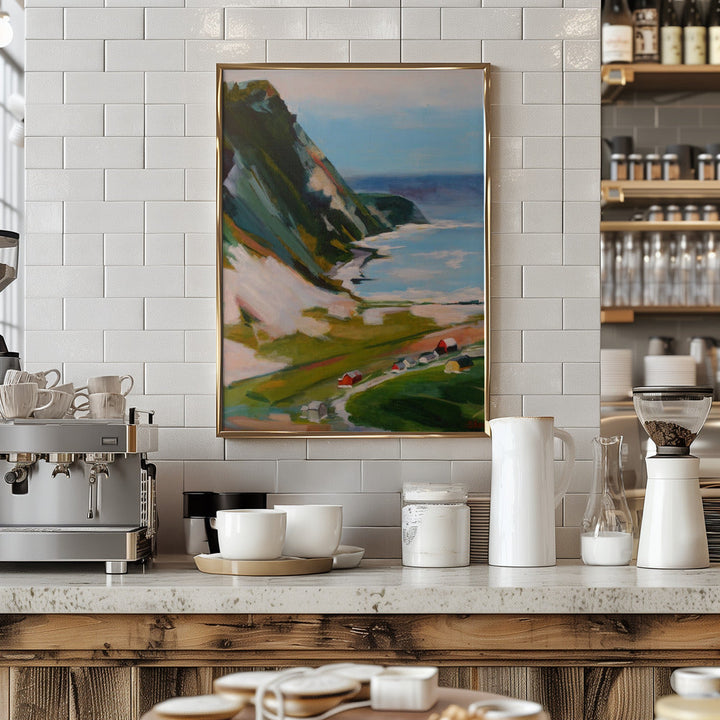 Norwegian Town - Stretched Canvas, Poster or Fine Art Print I Heart Wall Art