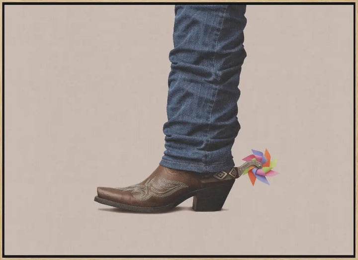 Not Serious Cowboy - Stretched Canvas, Poster or Fine Art Print I Heart Wall Art