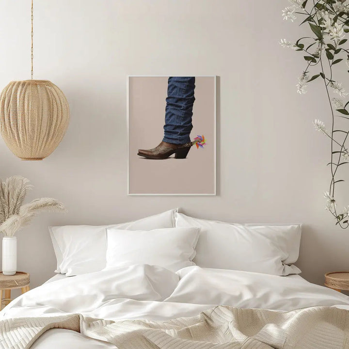 Not Serious Cowboy - Stretched Canvas, Poster or Fine Art Print I Heart Wall Art
