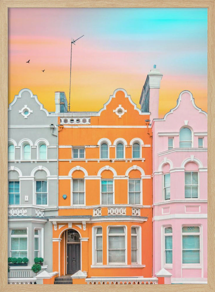 Notting Hill Dreams - Stretched Canvas, Poster or Fine Art Print I Heart Wall Art