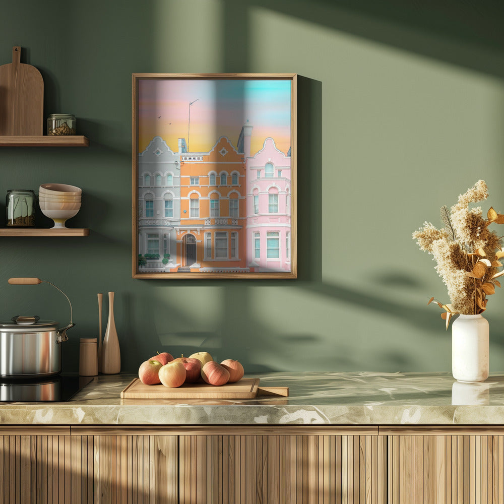 Notting Hill Dreams - Stretched Canvas, Poster or Fine Art Print I Heart Wall Art